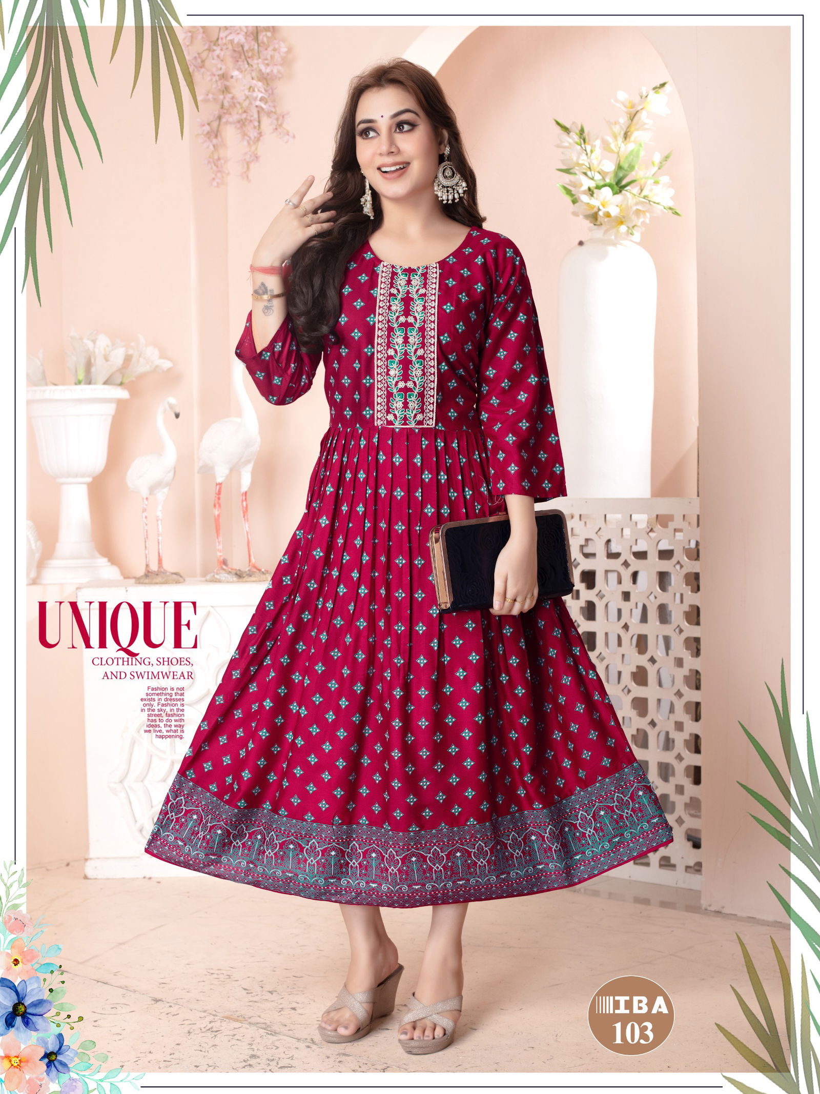 Iba Vol 1 By Fashion Talk Rayon Printed Designer Kurti Wholesale Shop In Surat
